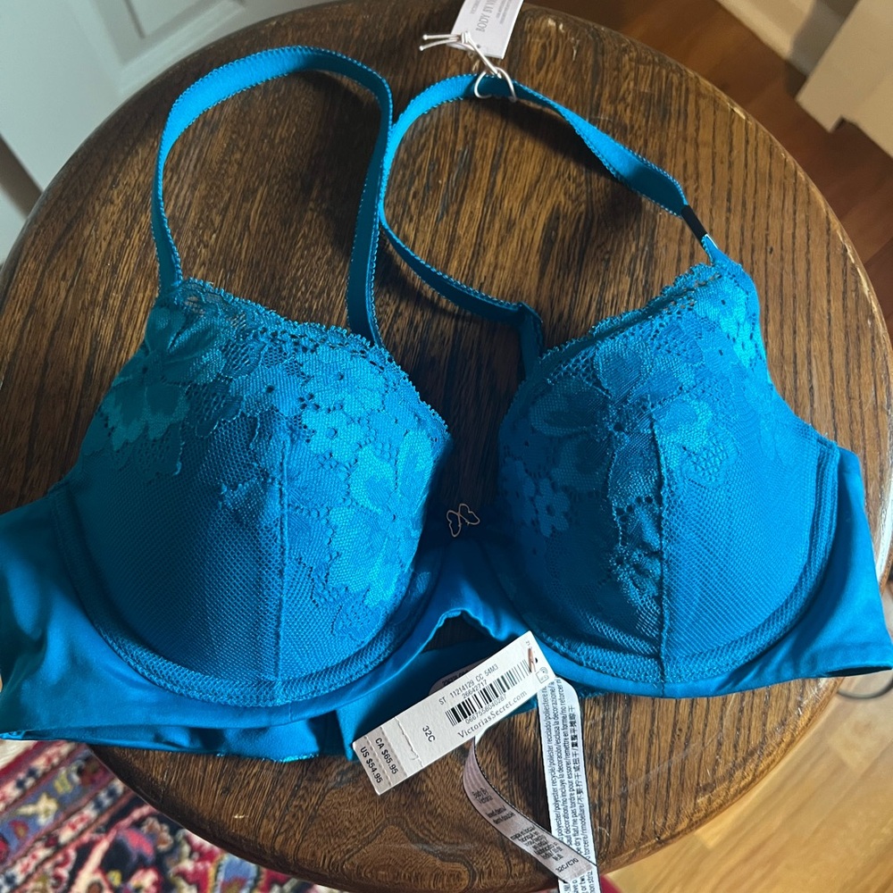 Blue Lace Women's Bra